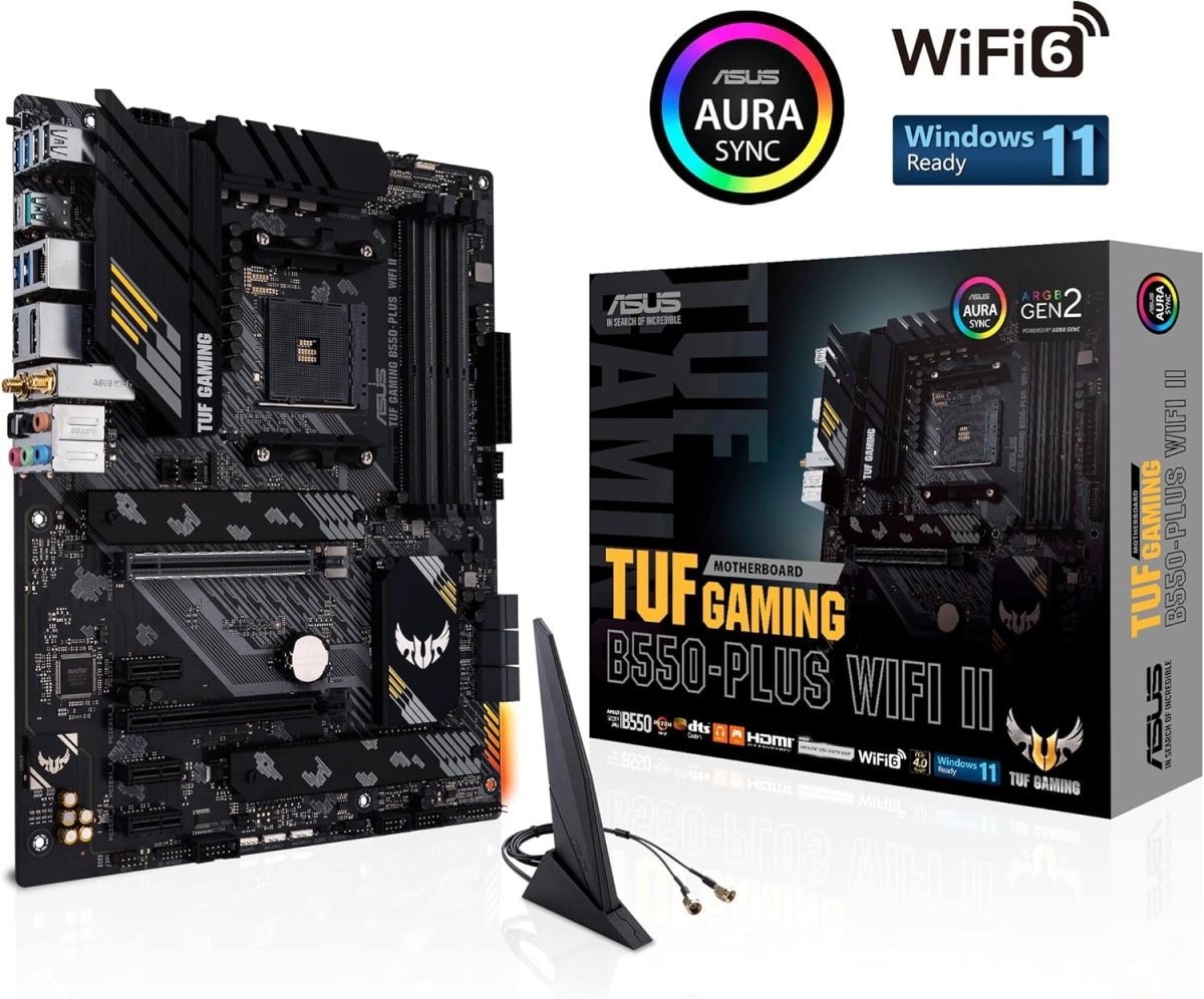 Asus TUF Gaming B550-PLUS WiFi II AMD AM4 ATX Motherboard - OPCbleu