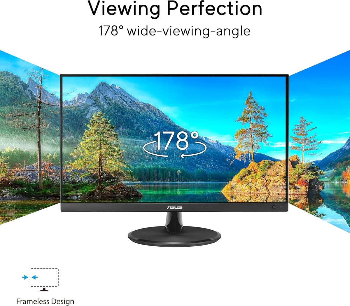 Asus VP227HF 21.45in Full HD 100Hz Eye Care Monitor Black - OPCbleu