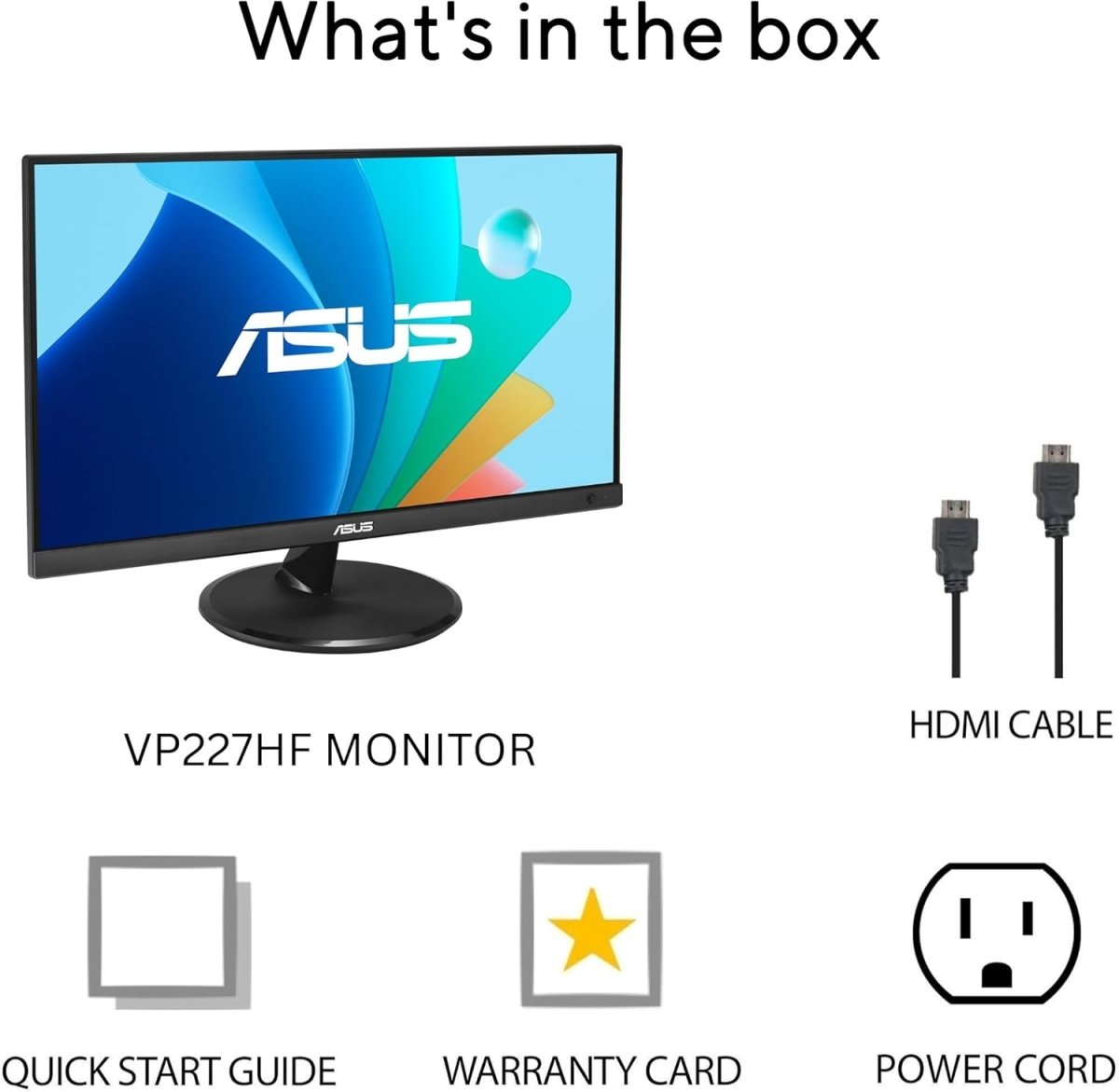 Asus VP227HF 21.45in Full HD 100Hz Eye Care Monitor Black - OPCbleu