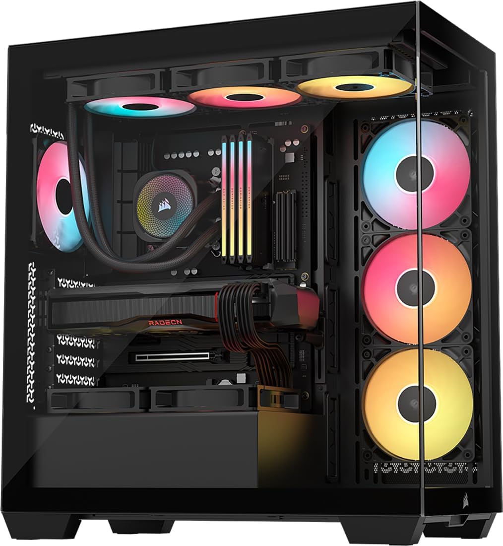 Corsair 3500X RS-R ARGB Mid-Tower PC Case 3x RS120-R ARGB Fans GPU Anti-Sag Arm - OPCbleu