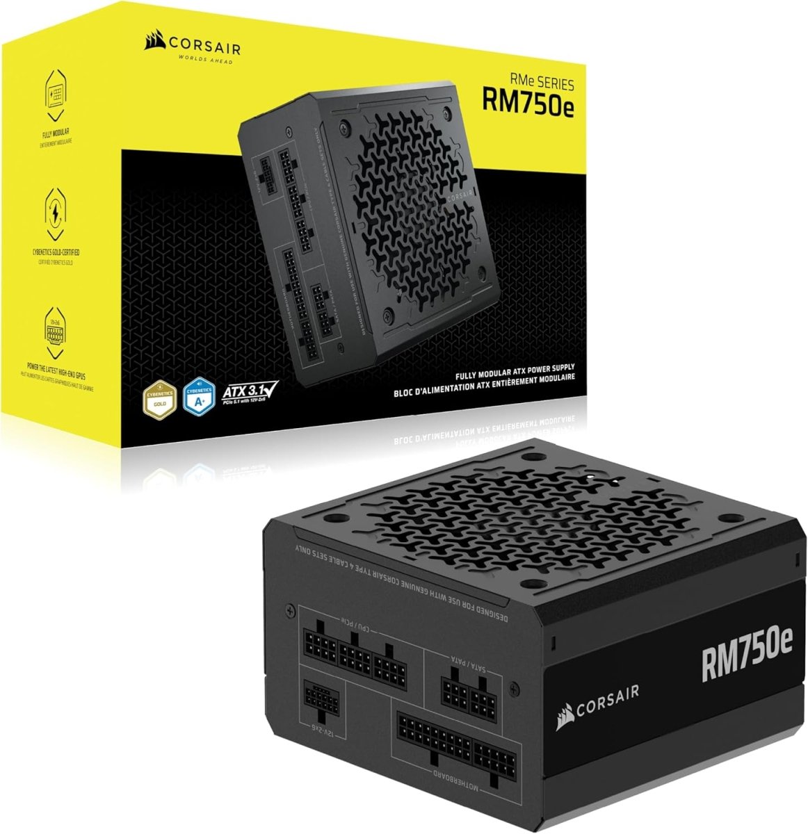 Corsair RM750e Fully Modular ATX Power Supply 750W Black - OPCbleu
