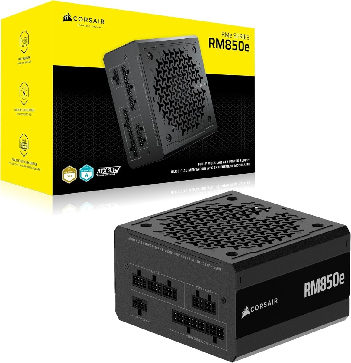 Corsair RM850e 2025 850W Fully Modular Power Supply Black - OPCbleu
