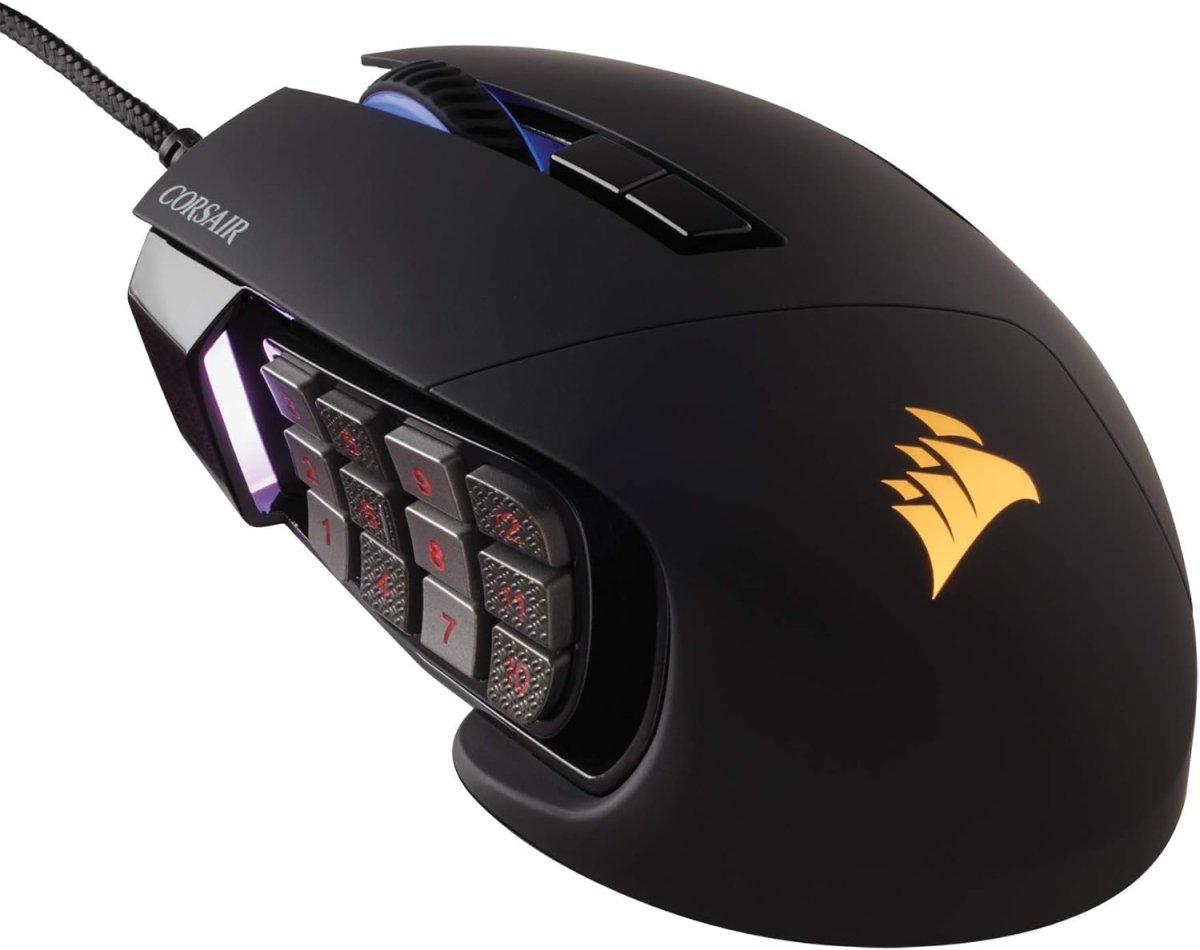 Corsair Scimitar RGB Elite Gaming Mouse 18,000 DPI 17 Buttons Black - OPCbleu