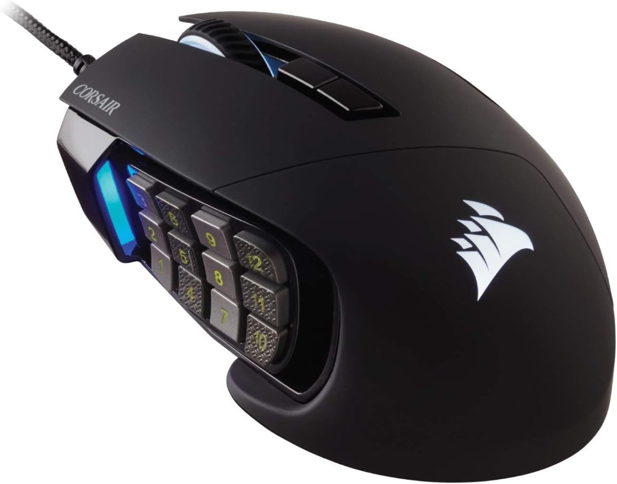 Corsair Scimitar RGB Elite Gaming Mouse 18,000 DPI 17 Buttons Black - OPCbleu