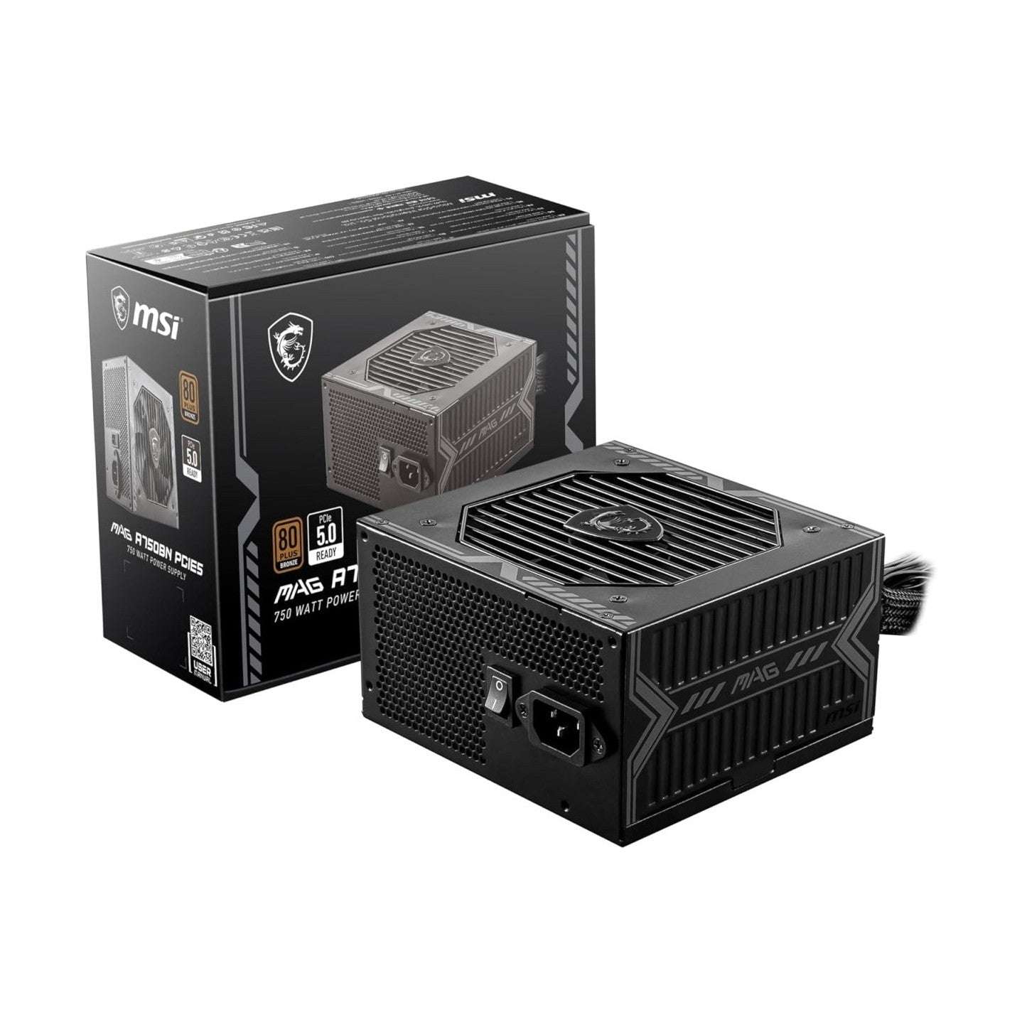MSI MAG A750BN PCIE5 Non-Modular Gaming 750W Power Supply - OPCbleu