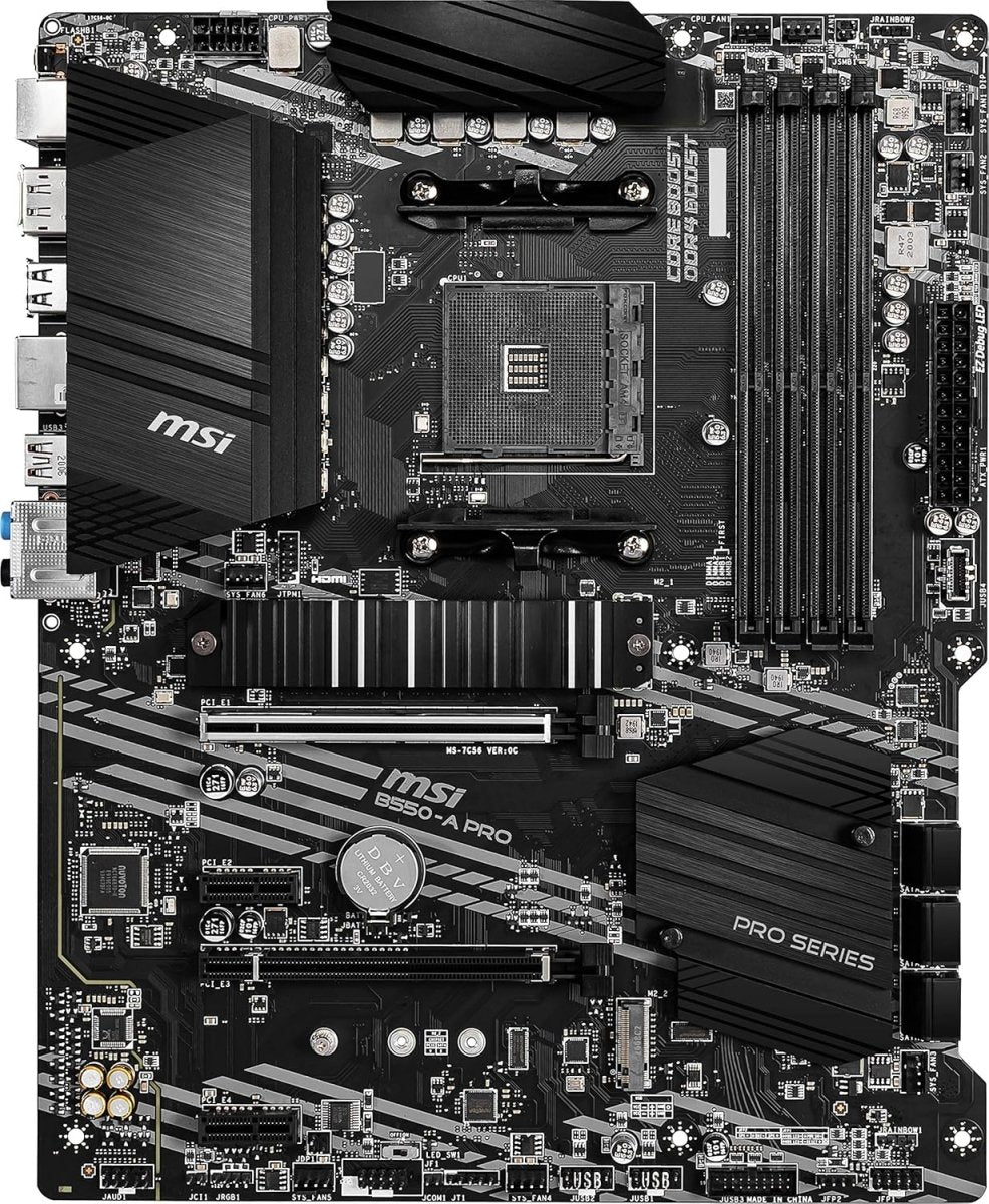 MSI B550-A PRO ProSeries AMD AM4 ATX Motherboard - OPCbleu