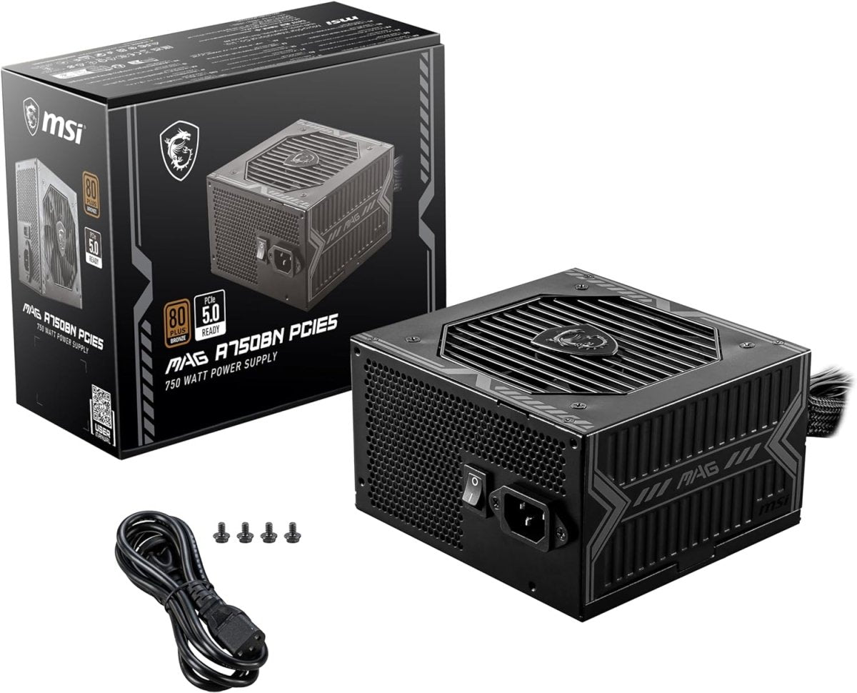 MSI MAG A750BN PCIE5 Non-Modular Gaming 750W Power Supply - OPCbleu