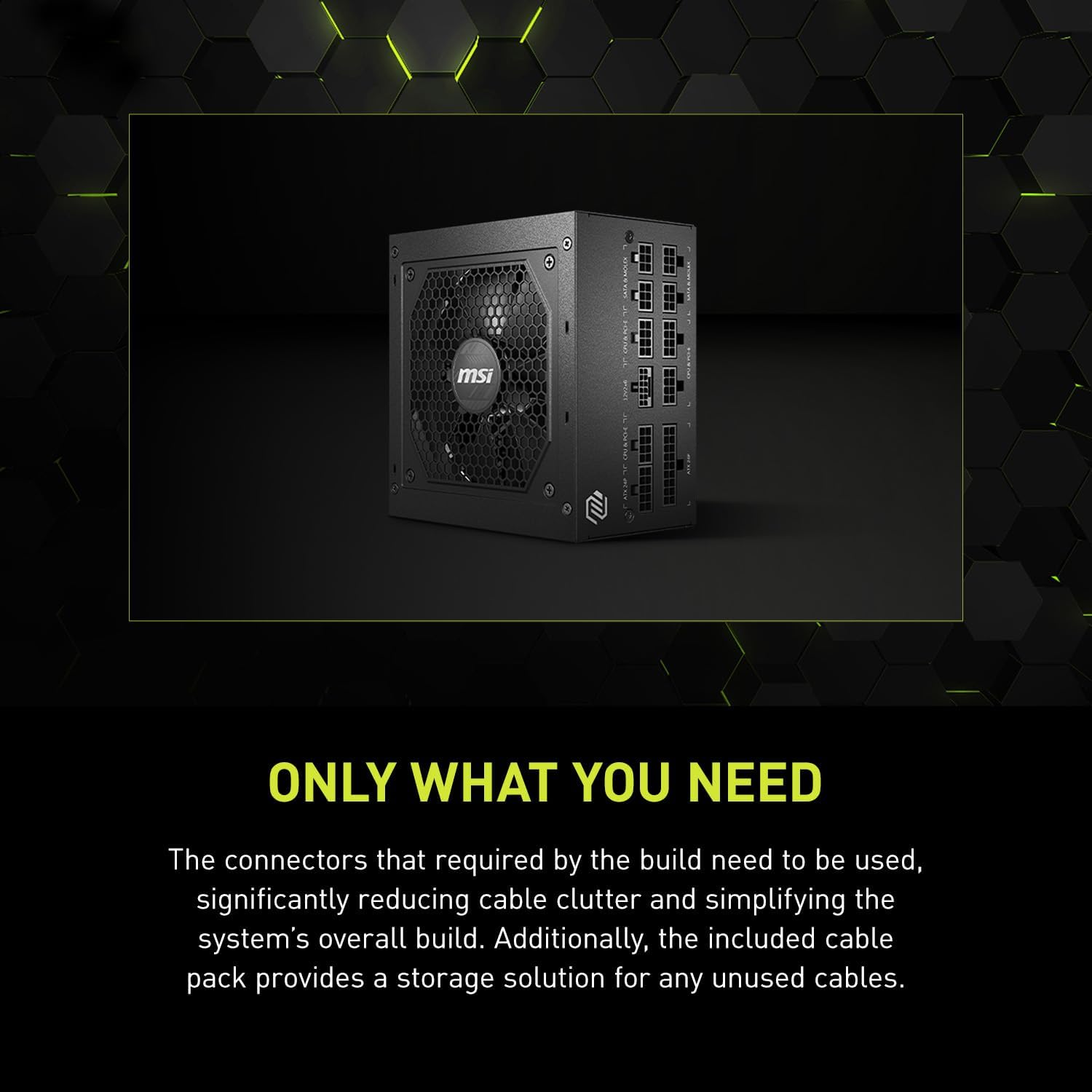 MSI MAG A850GL Gaming Power Supply 850W 80+ Gold ATX 3.1 PCIe 5.1 - OPCbleu