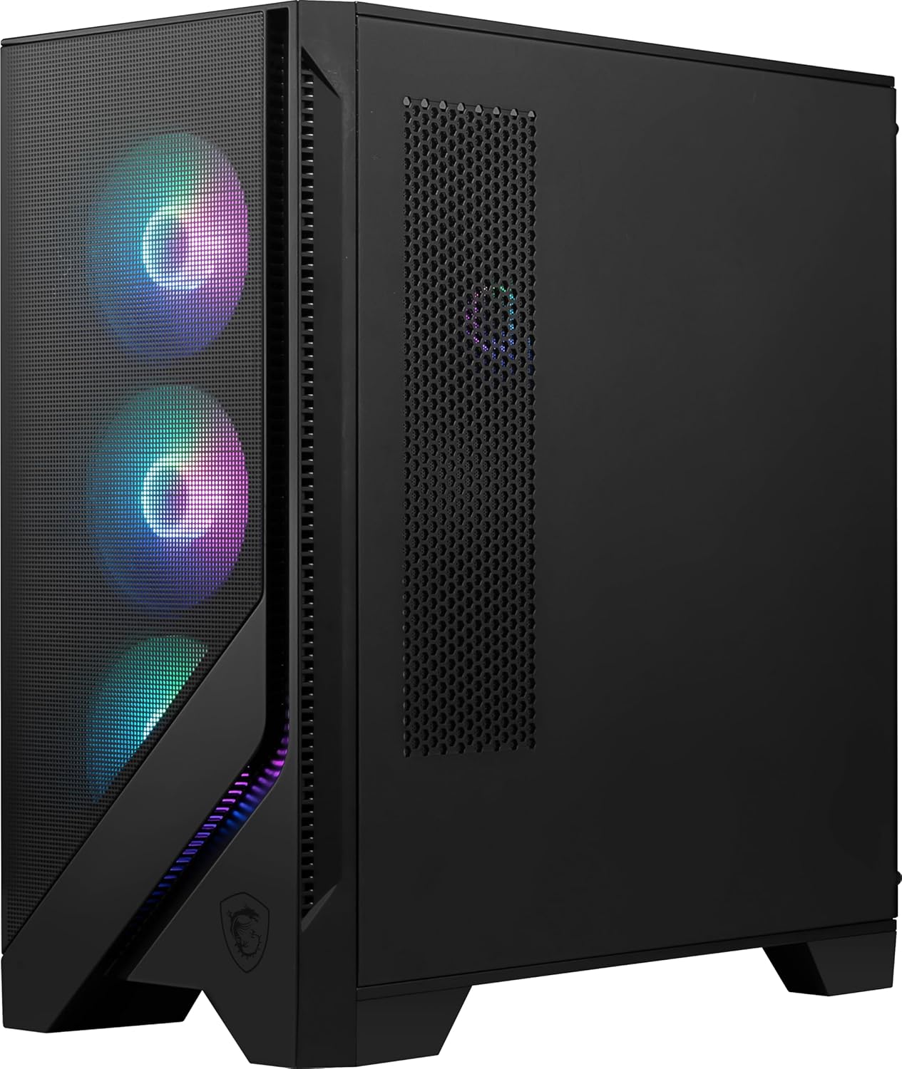 MSI MAG Forge 321R Airflow Mid-Tower PC Case Black - OPCbleu