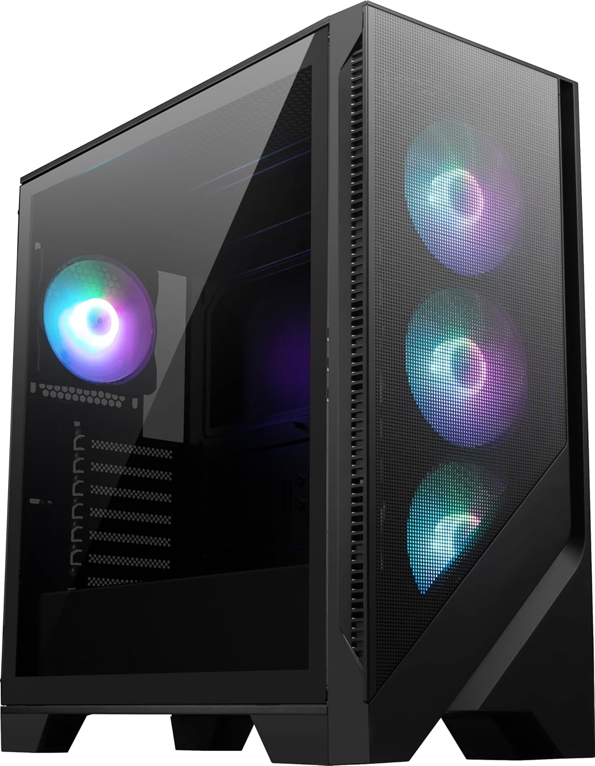MSI MAG Forge 321R Airflow Mid-Tower PC Case Black - OPCbleu