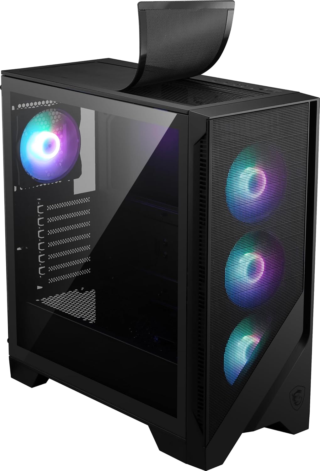 MSI MAG Forge 321R Airflow Mid-Tower PC Case Black - OPCbleu