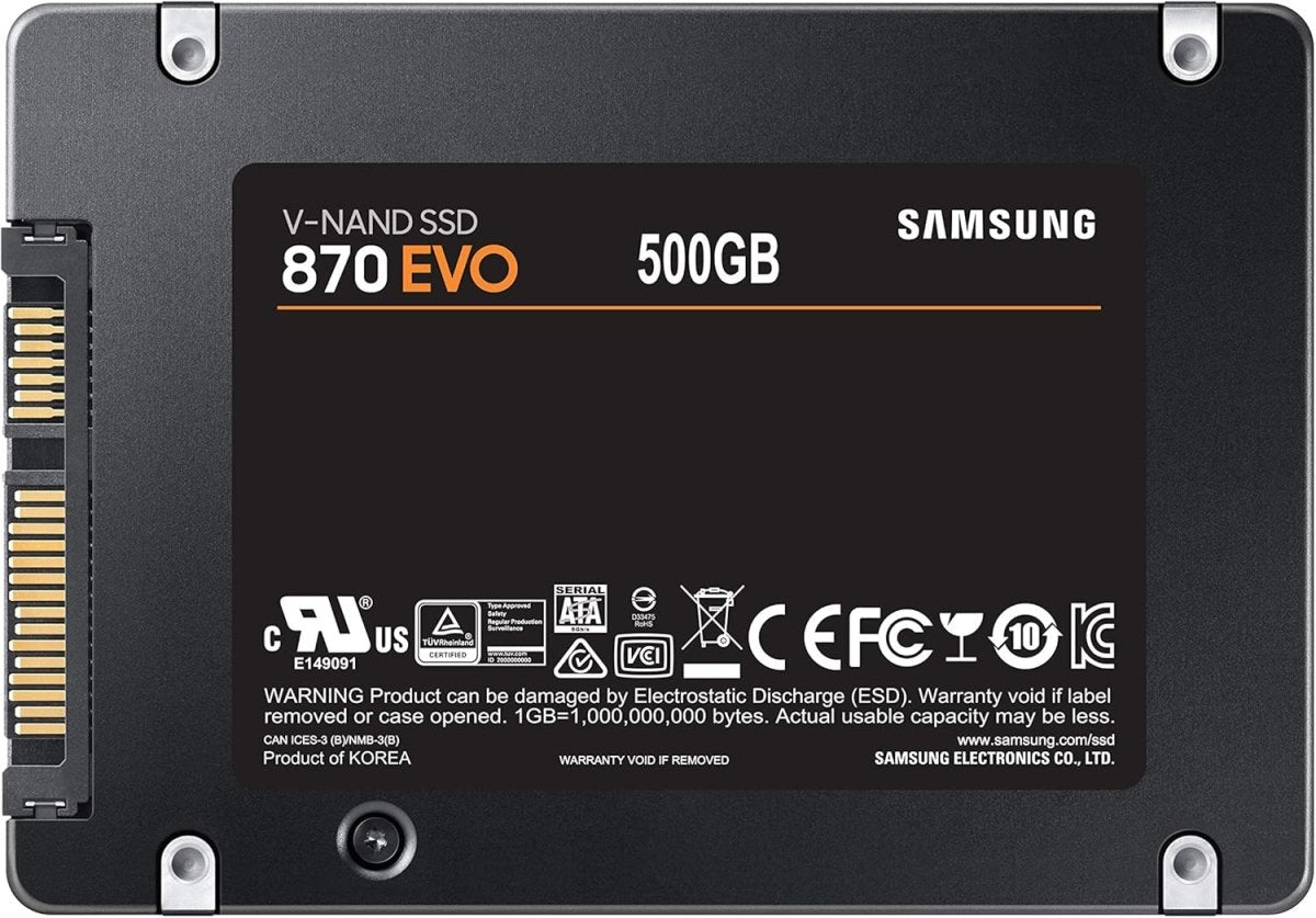 Samsung 870 EVO 500GB SATA III Internal Solid State Drive - OPCbleu