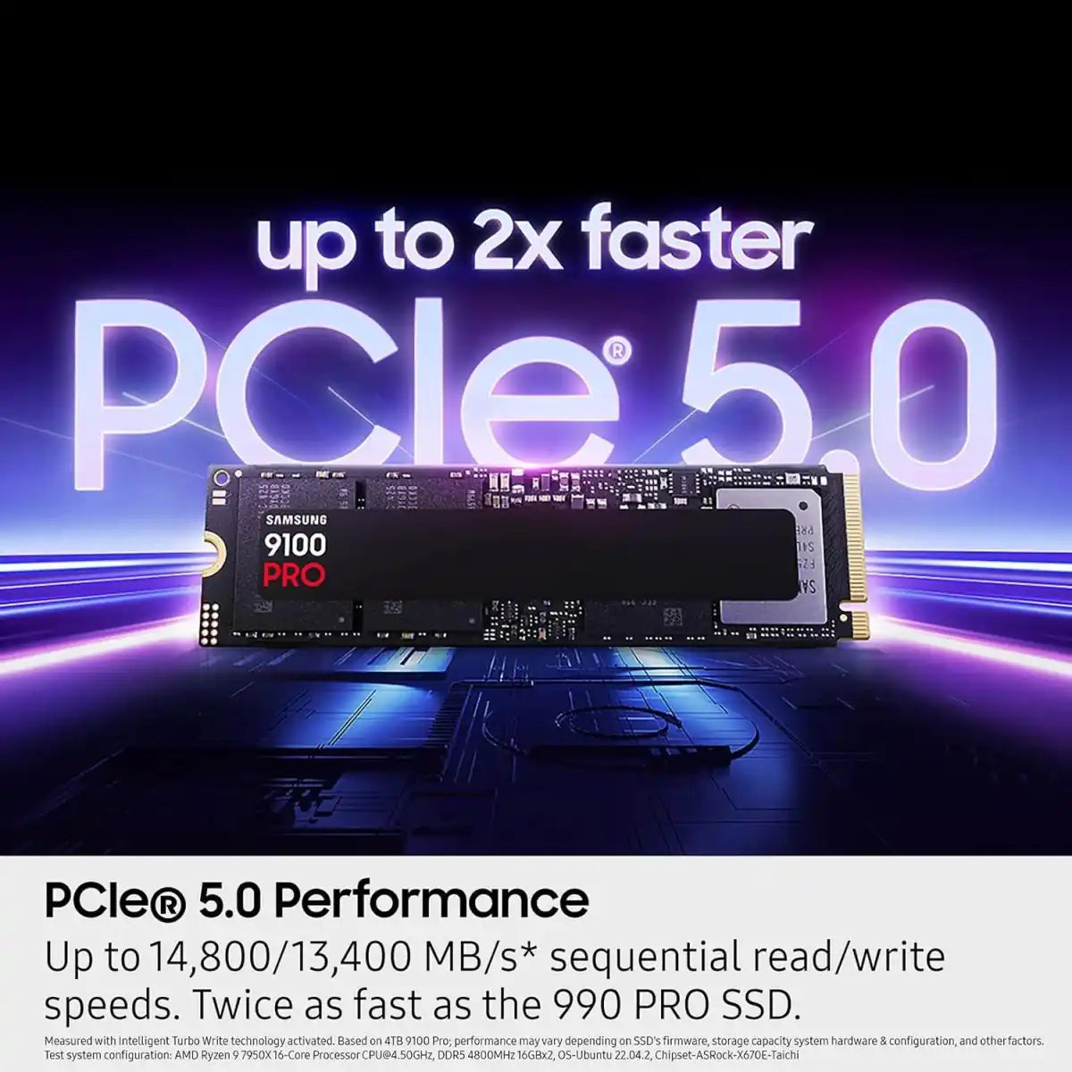 Samsung 9100 PRO PCIe 5.0 NVMe M.2 Internal SSD 1TB - OPCbleu