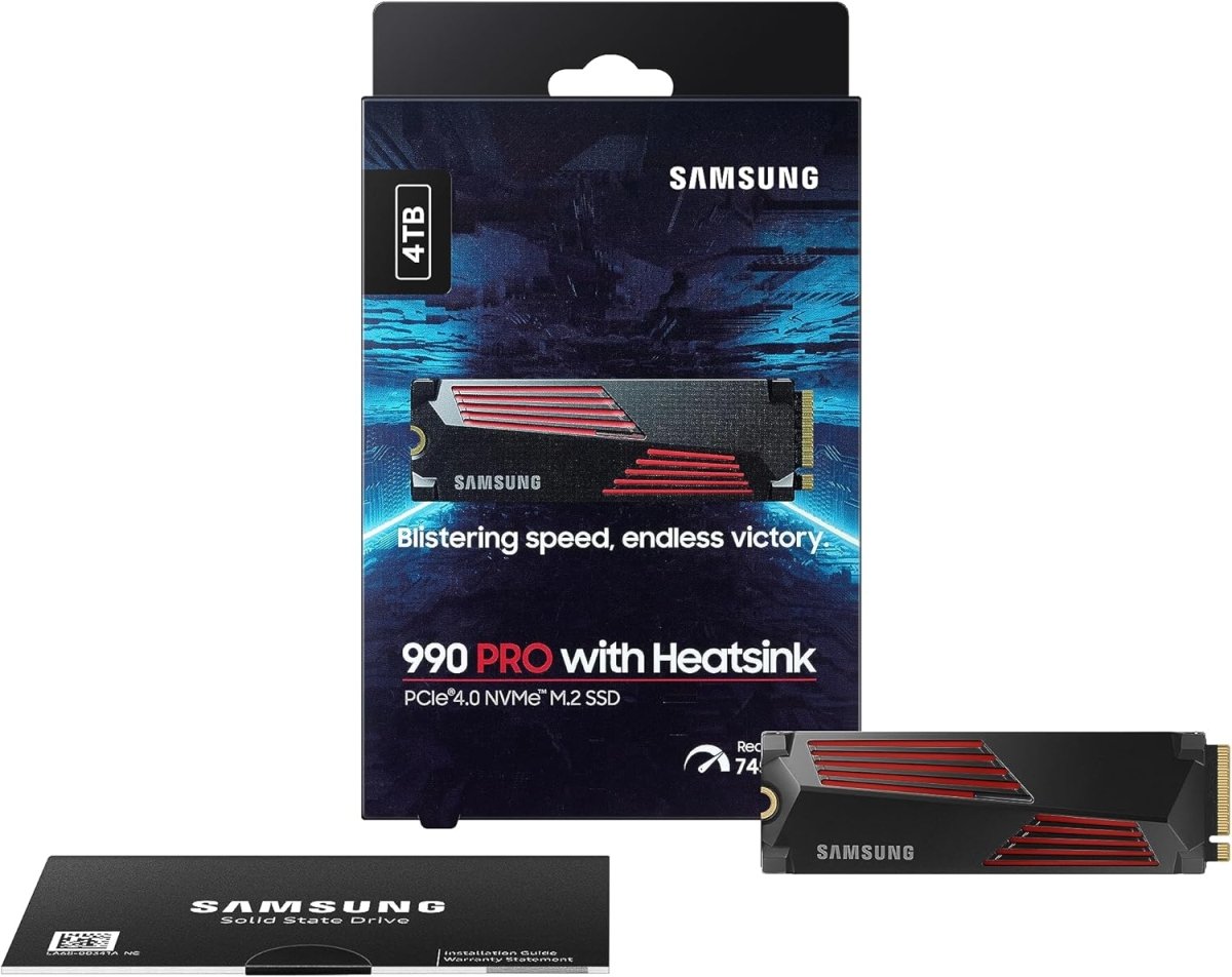 Samsung 990 PRO NVMe M.2 Internal SSD PCIe Gen4 4TB - OPCbleu