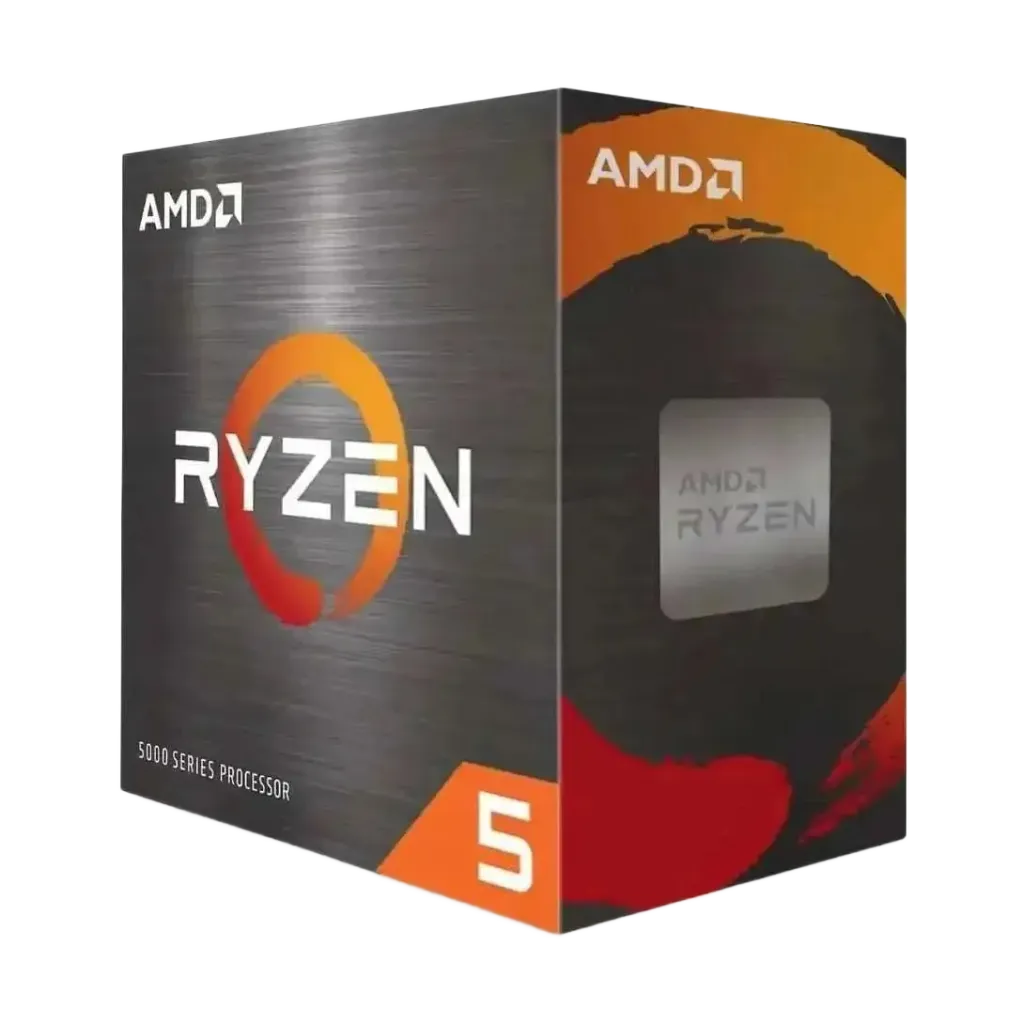 Processeur de bureau AMD Ryzen 5 5500 6 cœurs avec refroidisseur Wraith