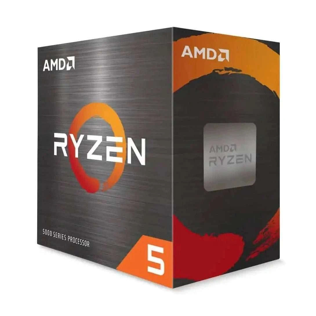 Ryzen 5 desktop processor retail box showing 'RYZEN' and '5'