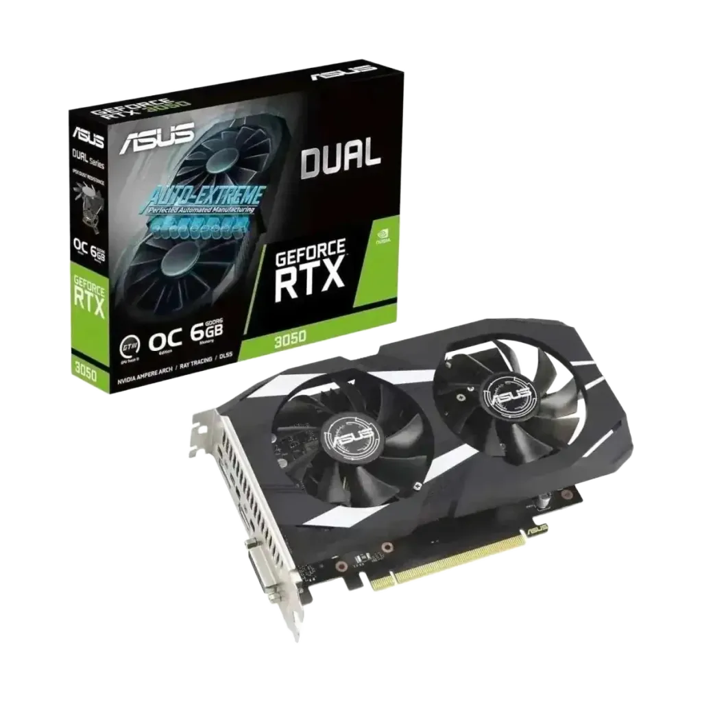 ASUS Dual GeForce RTX 3050 6GB OC Edition Gaming Graphics Card - OPCbleu