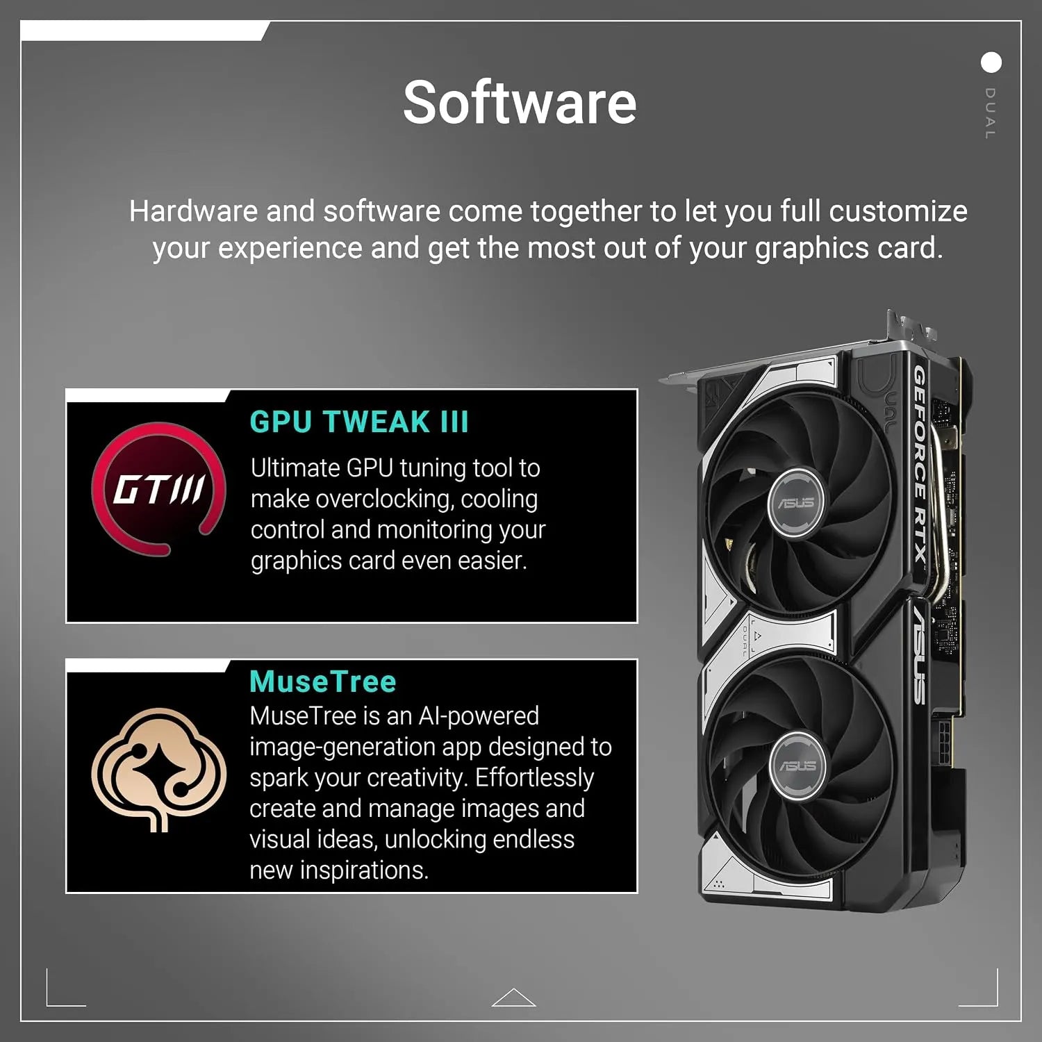 ASUS Dual GeForce RTX 5060 8GB GDDR7 OC Edition Desktop Graphics Card