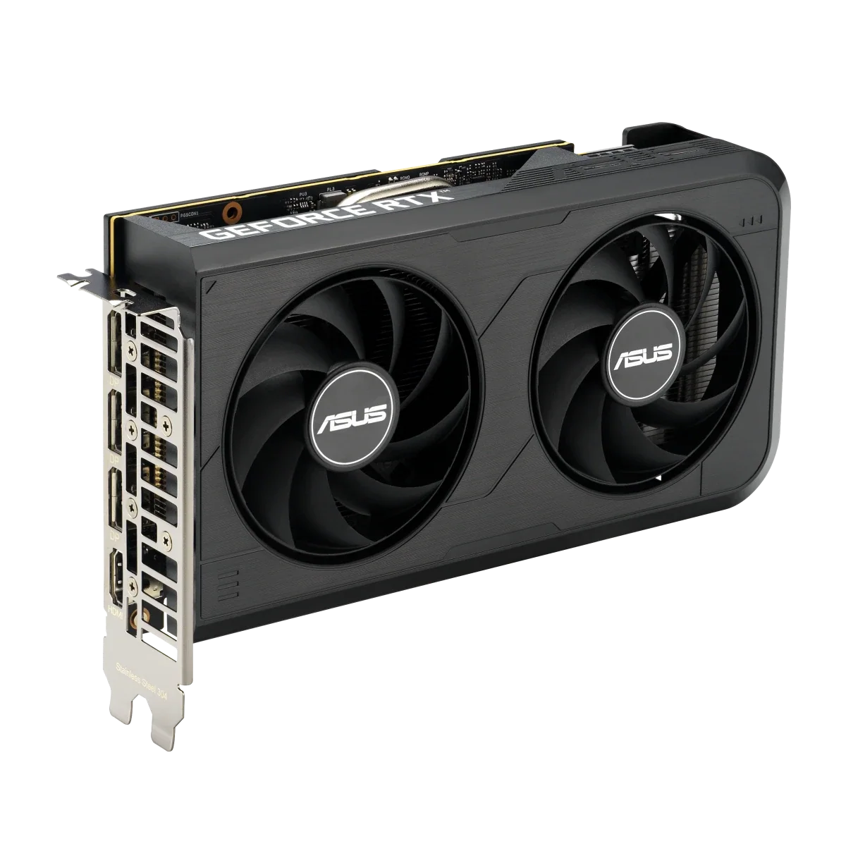 ASUS Dual GeForce RTX 5050 8 Go GDDR6 OC Edition - vue avant en angle