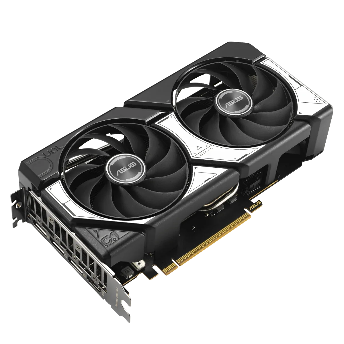 ASUS Dual GeForce RTX 5060 8GB GDDR7 OC Edition top angled view