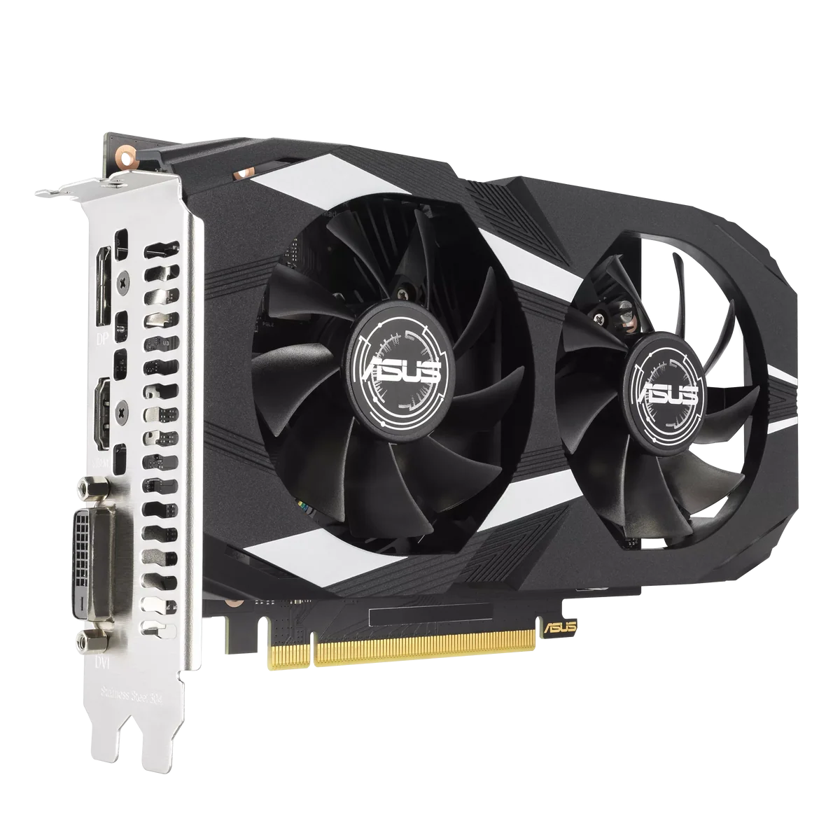 ASUS Dual GeForce RTX 3050 OC Edition 6GB side angle