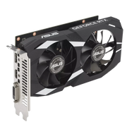 ASUS Dual GeForce RTX 3050 OC Edition 6GB I/O angle