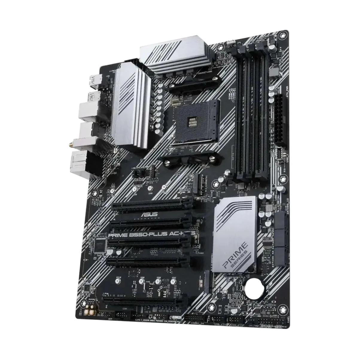 ASUS Prime B550-PLUS AC-HES ATX Motherboard AMD AM4 PCIe 4.0 WiFi 5 - Black
