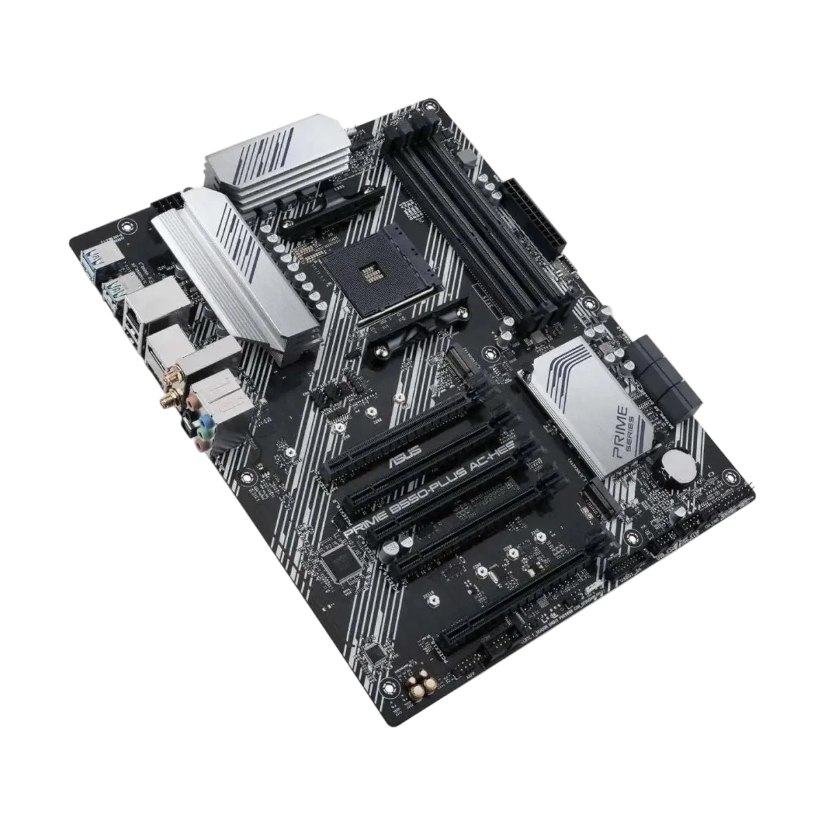 ASUS Prime B550-PLUS AC-HES ATX Motherboard AMD AM4 PCIe 4.0 WiFi 5 - Black - OPCbleu
