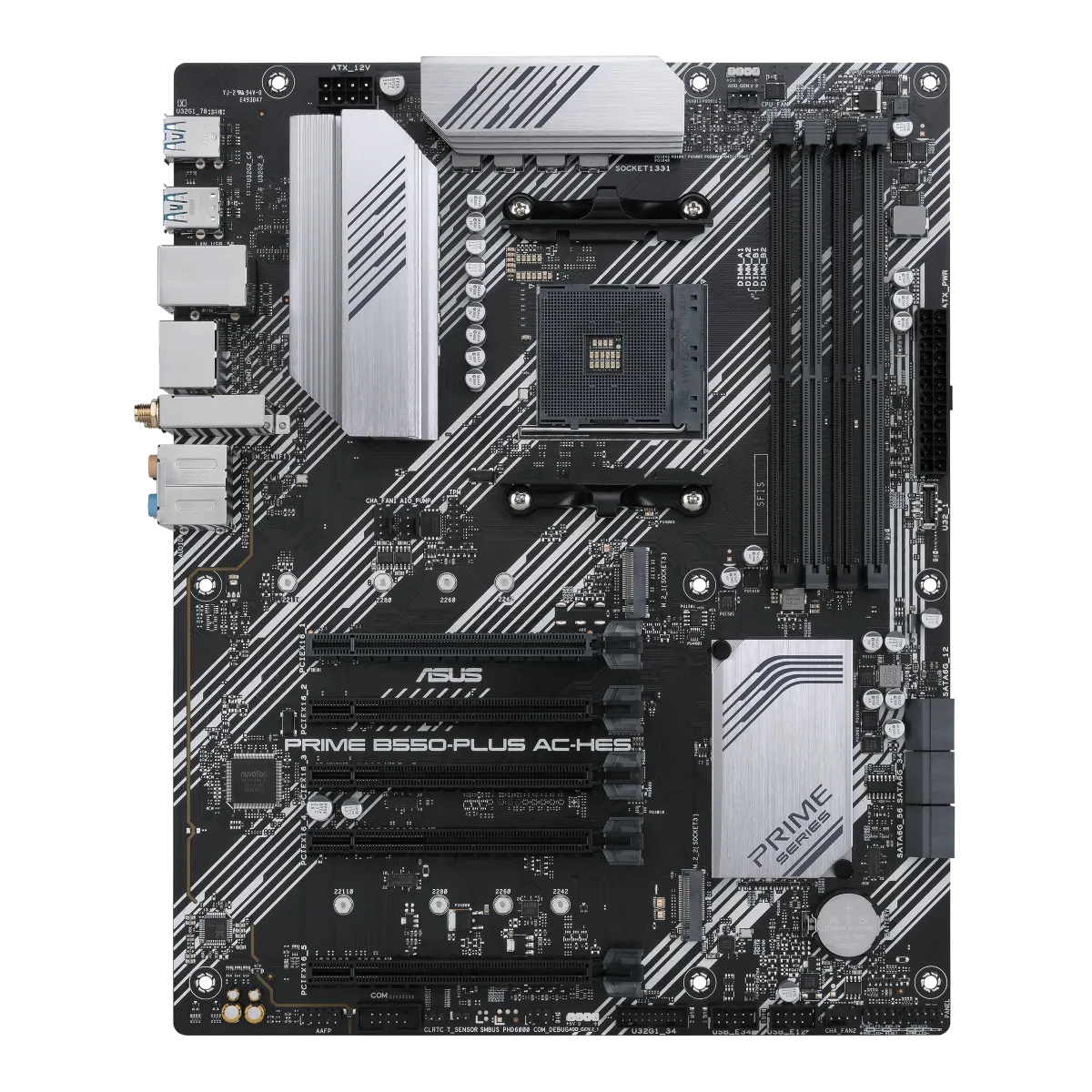 ASUS Prime B550-PLUS AC-HES motherboard official front view