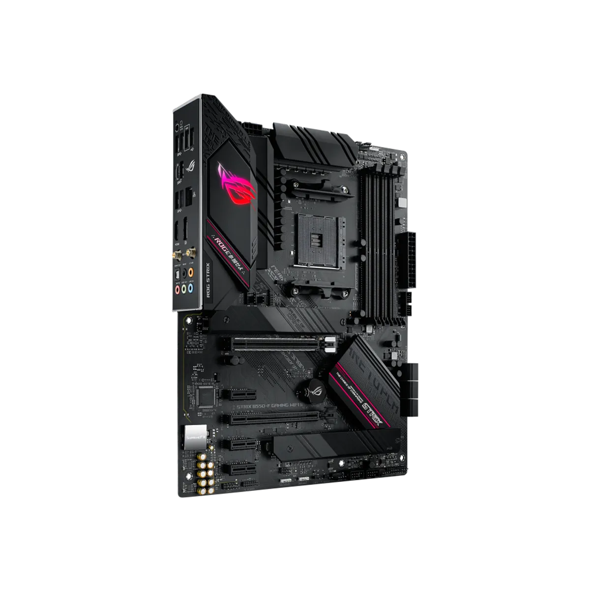 ASUS ROG Strix B550-F Gaming WiFi II official angled view left