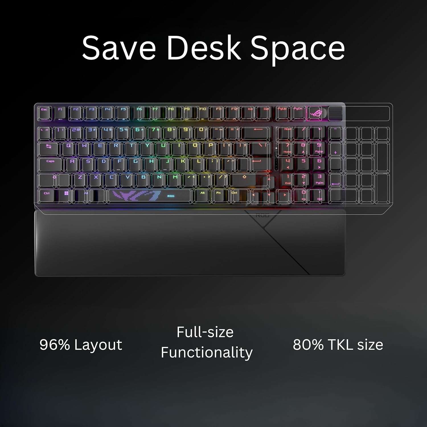 ASUS ROG Strix Scope II 96 Wireless Mechanical Gaming Keyboard - OPCbleu