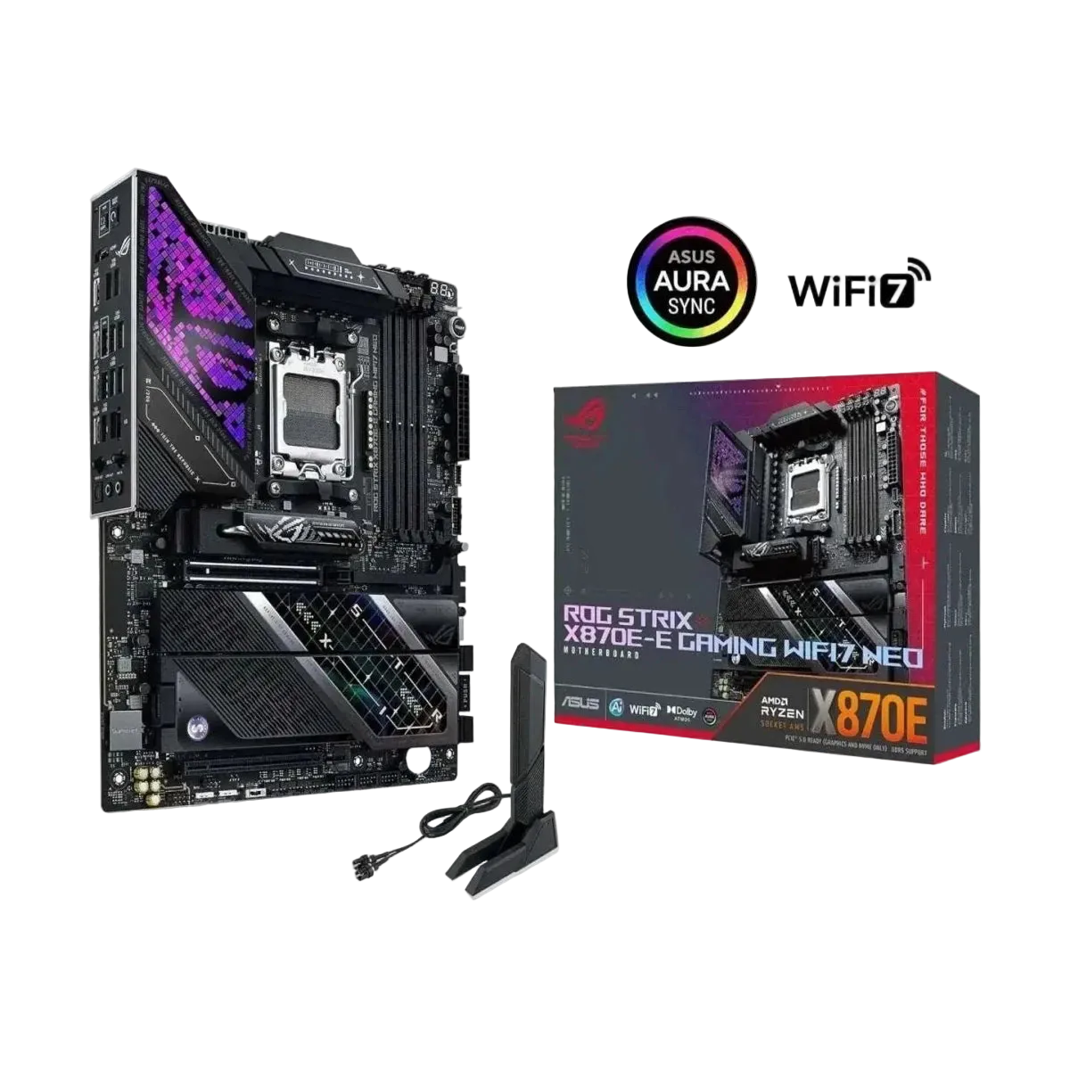 Carte mère ASUS ROG Strix X870E-E 18+2+2 phases d'alimentation WiFi 7 – Noir - OPCbleu