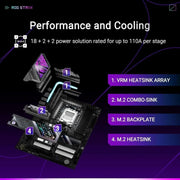 Carte mère ASUS ROG Strix X870E-E 18+2+2 phases d'alimentation WiFi 7 – Noir - OPCbleu