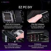 Carte mère ASUS ROG Strix X870E-E 18+2+2 phases d'alimentation WiFi 7 – Noir - OPCbleu