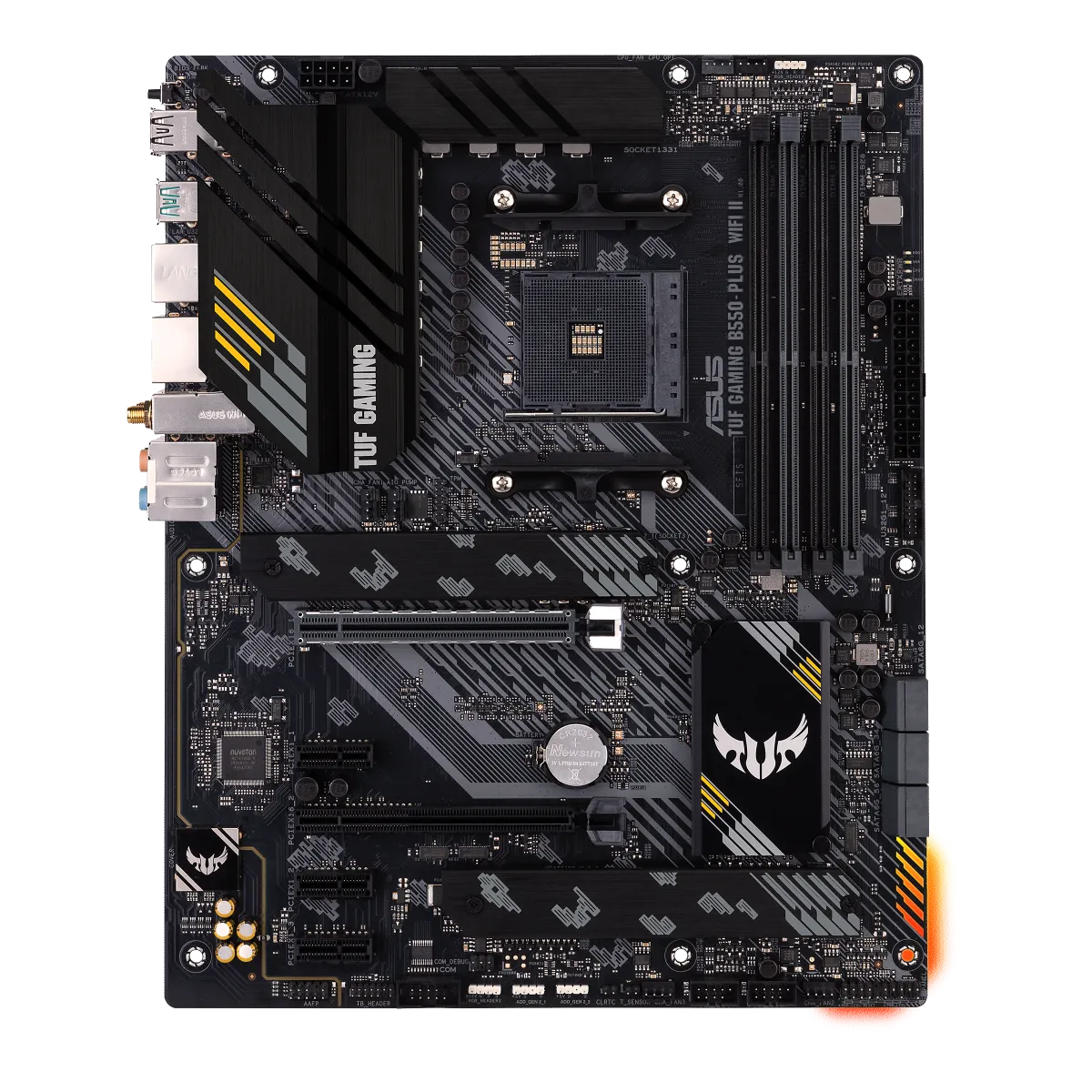 ASUS TUF Gaming B550-PLUS WiFi II - vue avant officielle