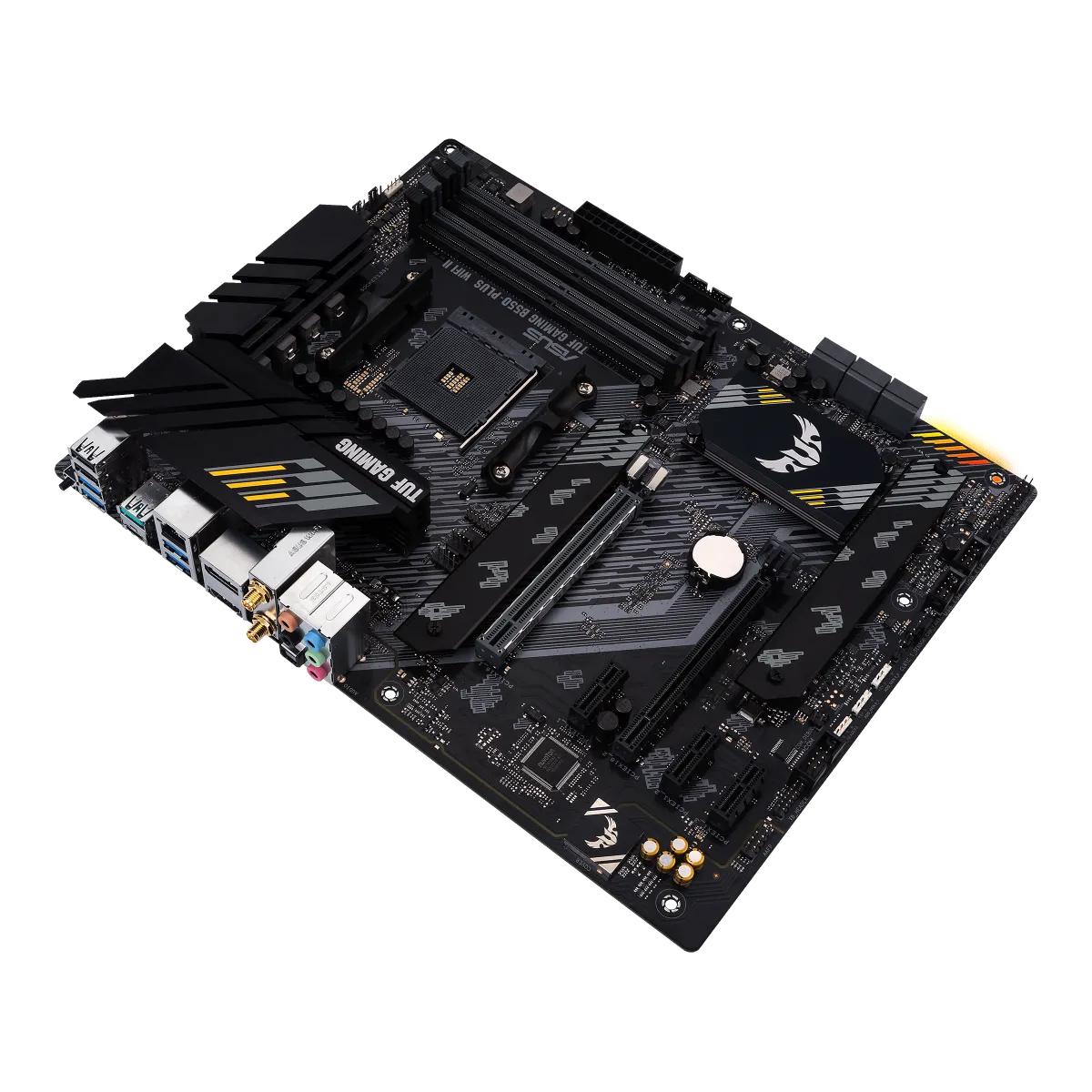 ASUS TUF Gaming B550-PLUS WiFi II - vue officielle en angle