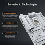 ASUS TUF Gaming B850-PRO WIFI7 W NEO AMD ATX Carte mère - Blanche