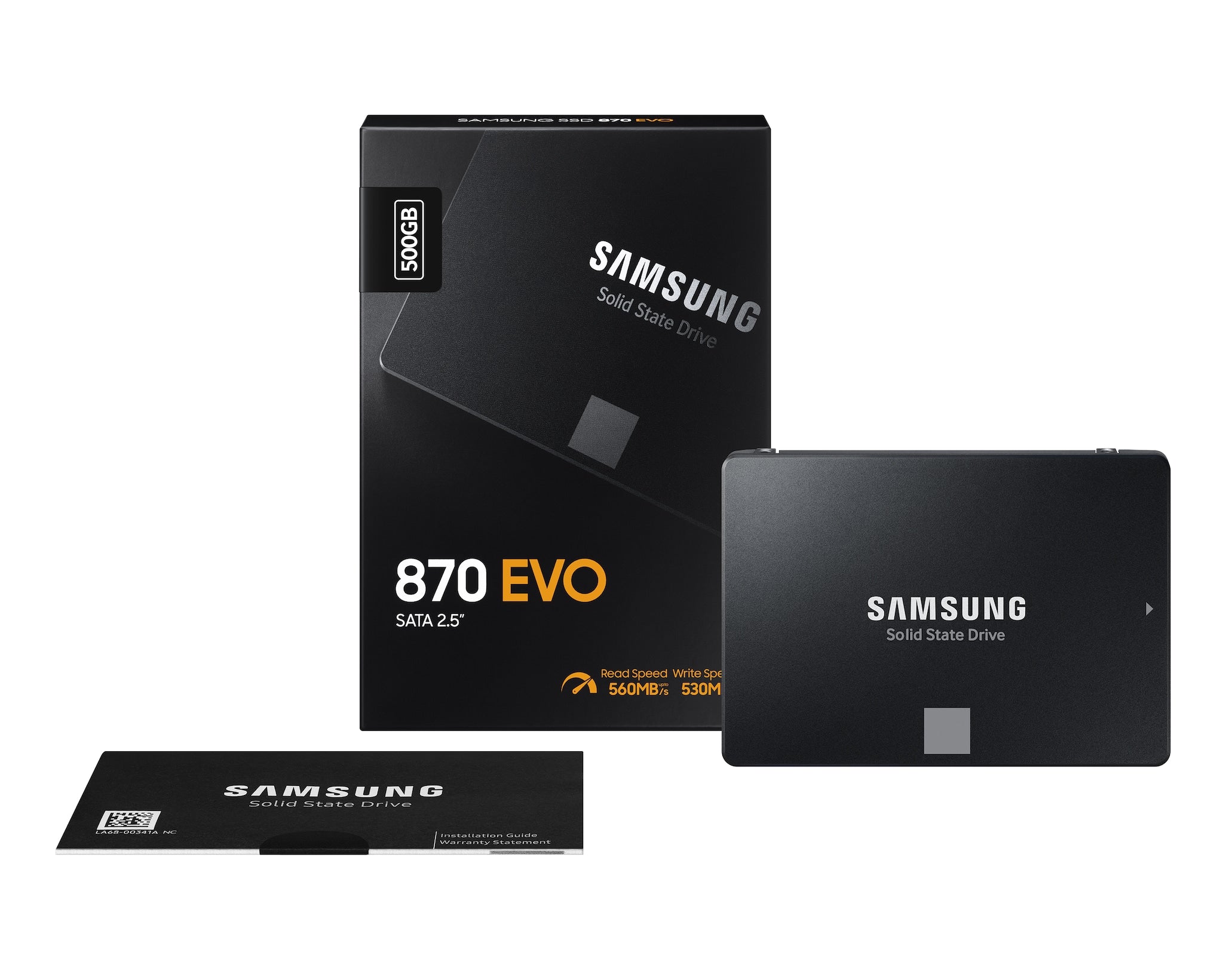 Samsung 870 EVO 500GB SATA III 2.5 Inch Internal SSD MZ-77E500B/AM