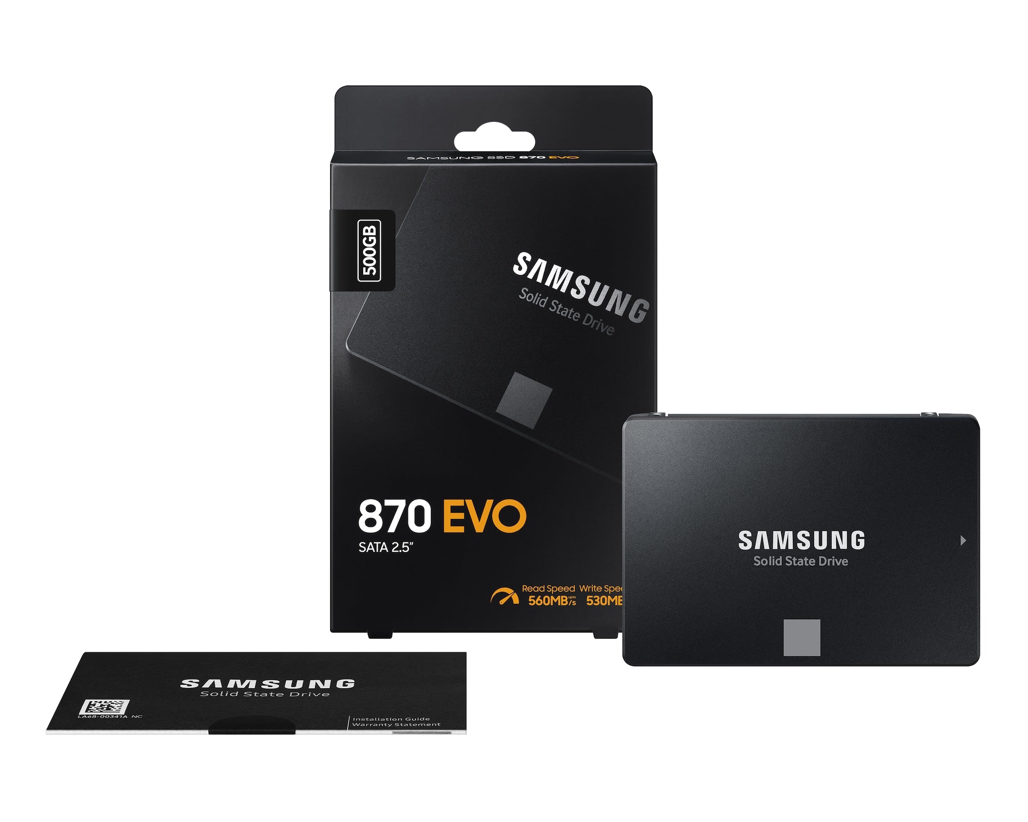 Samsung 870 EVO 500GB SATA III 2.5 Inch Internal SSD MZ-77E500B/AM