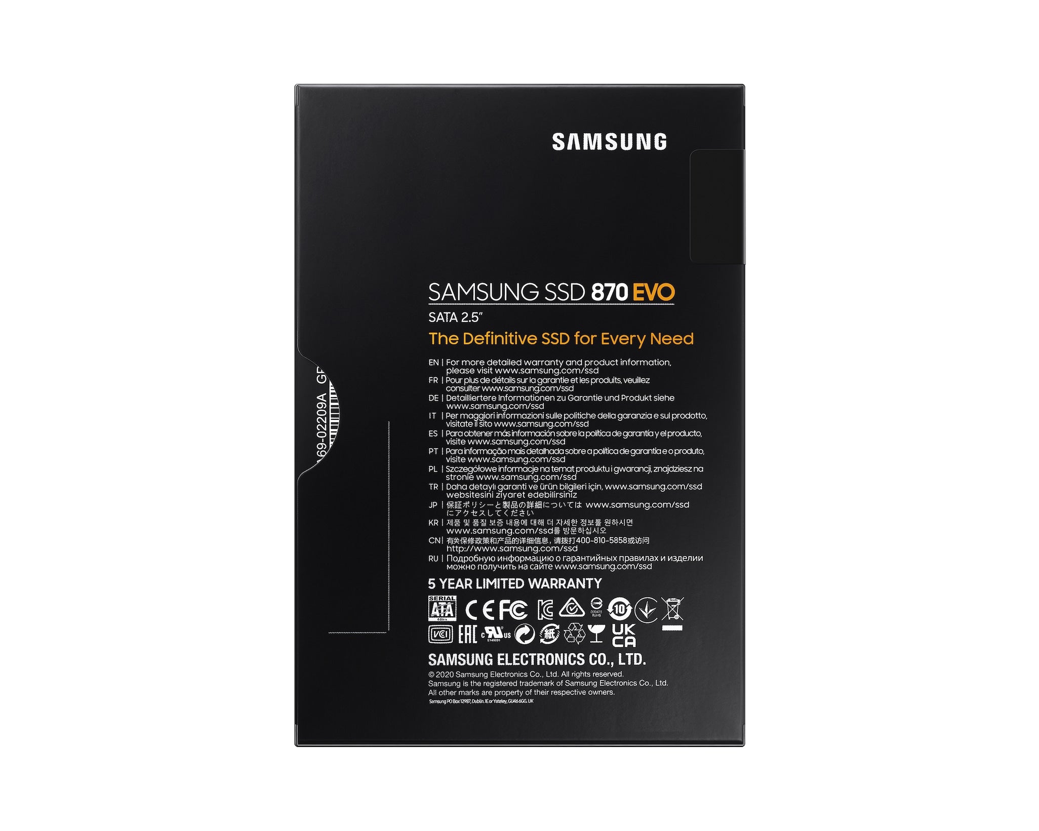 Samsung 870 EVO 500GB SATA III 2.5 Inch Internal SSD MZ-77E500B/AM