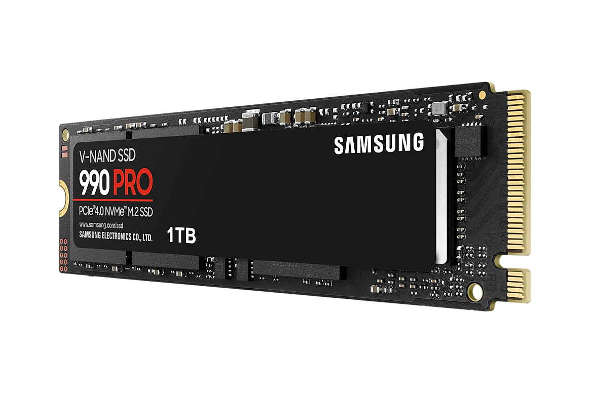 Samsung 990 PRO 1TB PCIe 4.0 NVMe M.2 Internal SSD MZ-V9P1T0B/AM