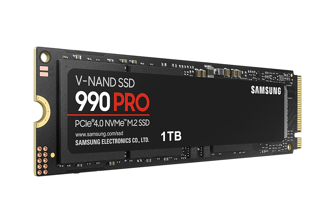 Samsung 990 PRO 1TB PCIe 4.0 NVMe M.2 Internal SSD MZ-V9P1T0B/AM
