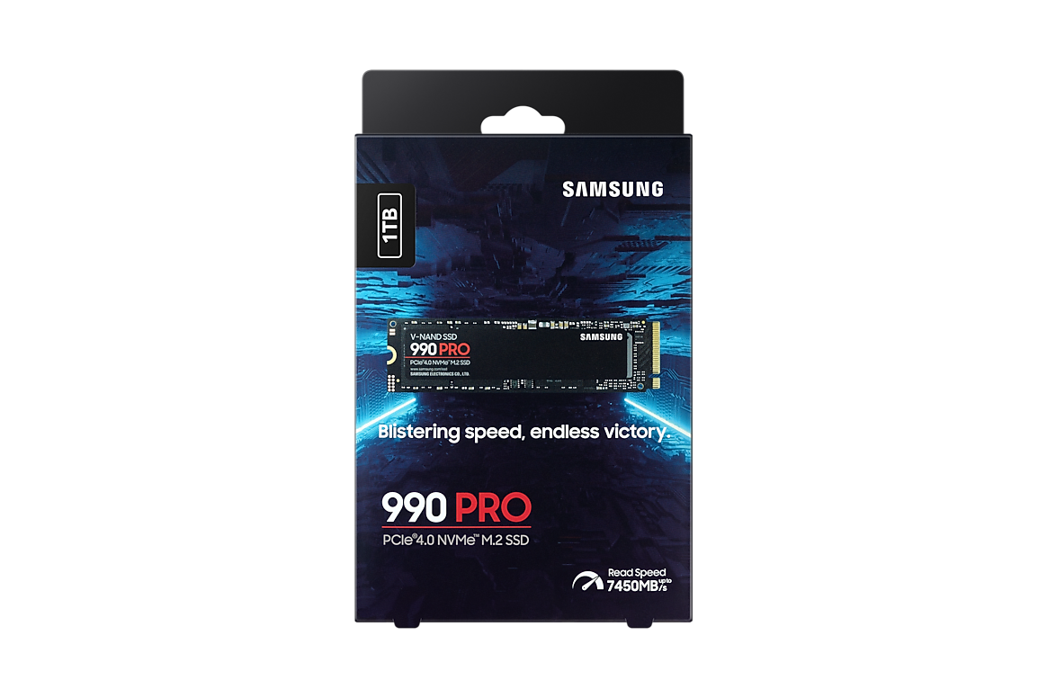 Samsung 990 PRO 1TB PCIe 4.0 NVMe M.2 Internal SSD MZ-V9P1T0B/AM