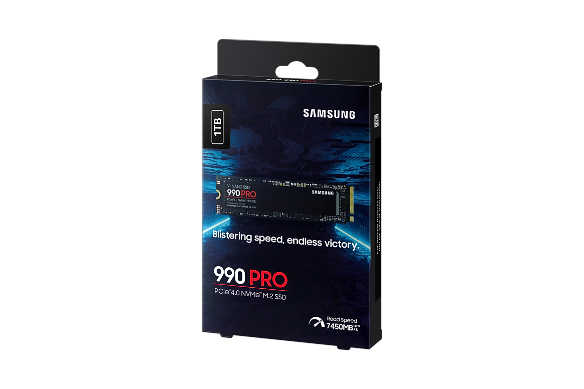 Samsung 990 PRO 1TB PCIe 4.0 NVMe M.2 Internal SSD MZ-V9P1T0B/AM