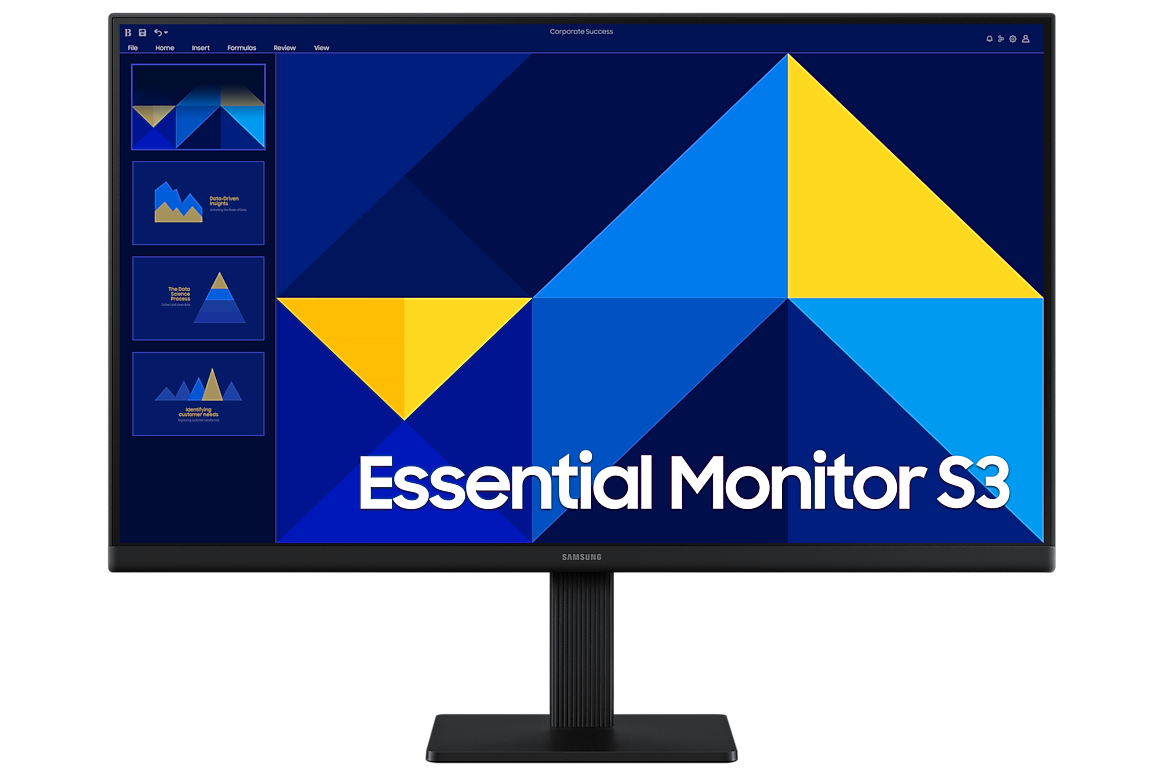 Samsung Essential Monitor S3 S30GD 24-Inch FHD 100Hz IPS Monitor LS24D300GANXZA