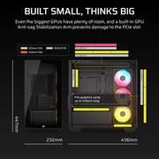 Corsair 2800X RS-R ARGB Micro-ATX PC Case - Black