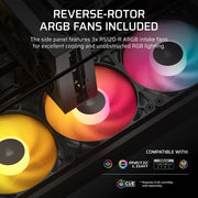 Corsair 2800X RS-R ARGB Micro-ATX PC Case - Black
