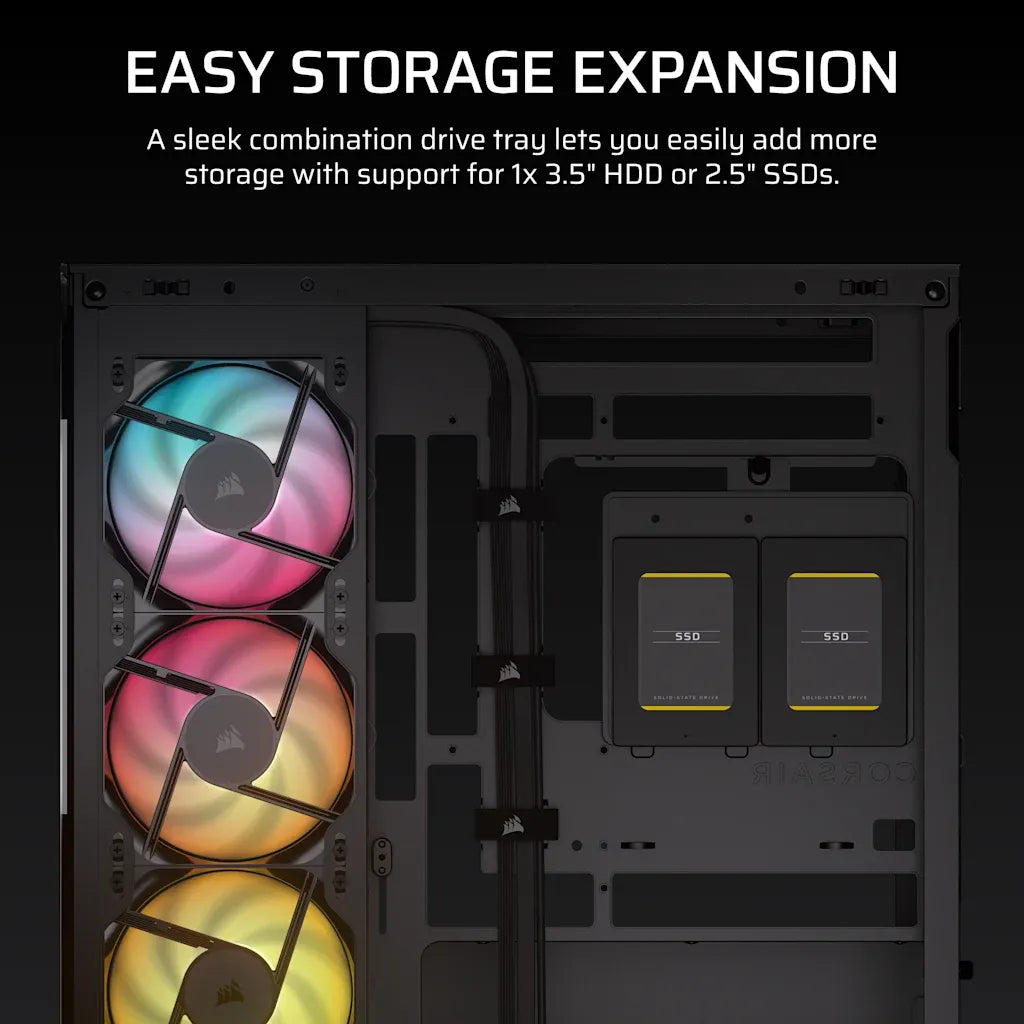 Corsair 2800X RS-R ARGB Micro-ATX PC Case Black