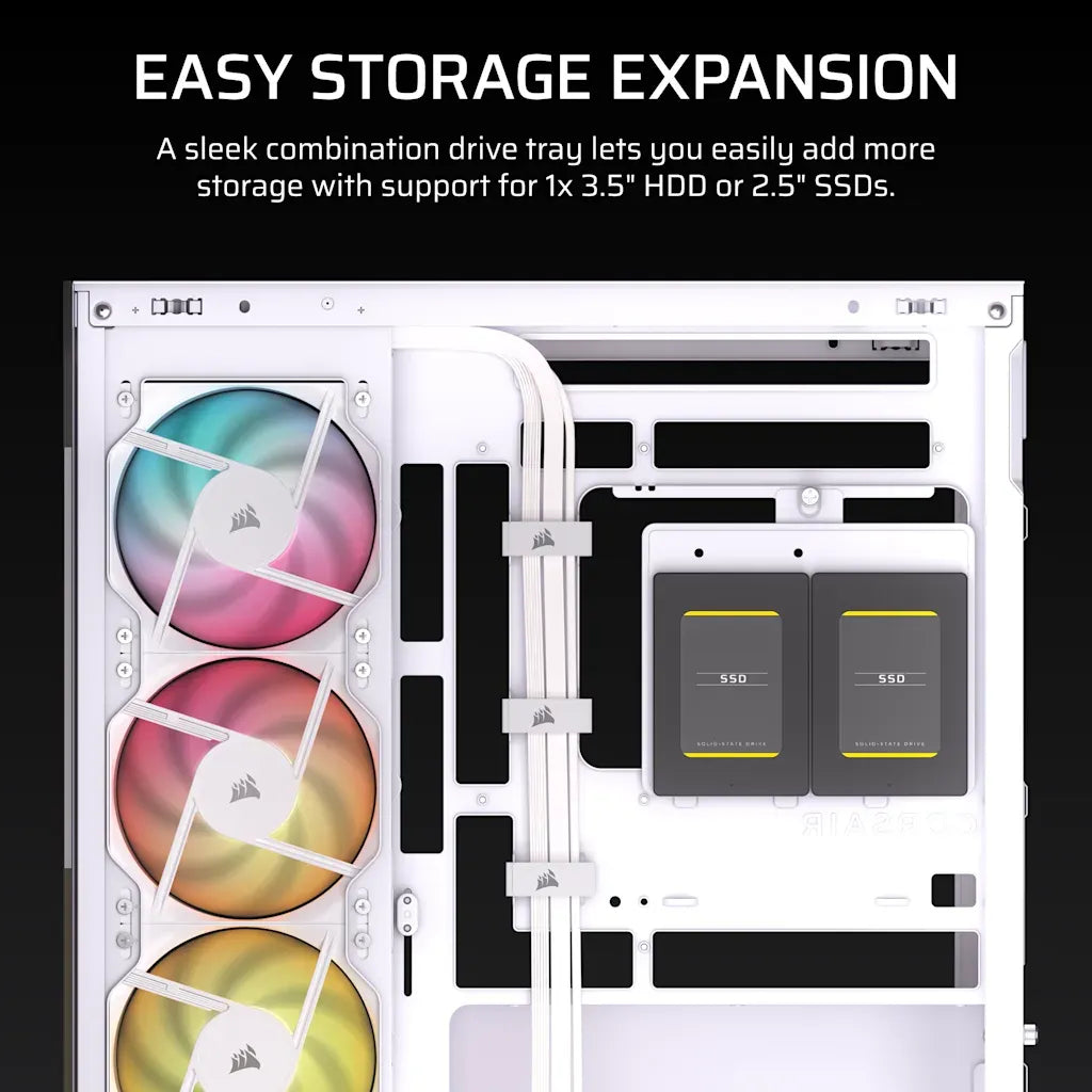 Corsair 2800X RS-R ARGB Micro-ATX PC Case White