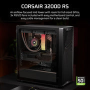 Corsair 3200D RS Mid-Tower PC Case - Black